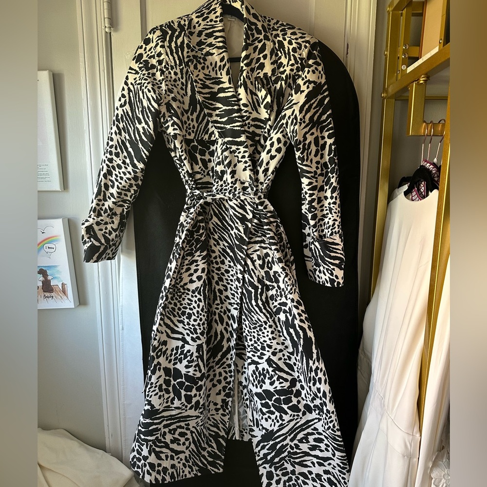 Sergio Hudson for Target Trench Coat Animal/Zebra Print